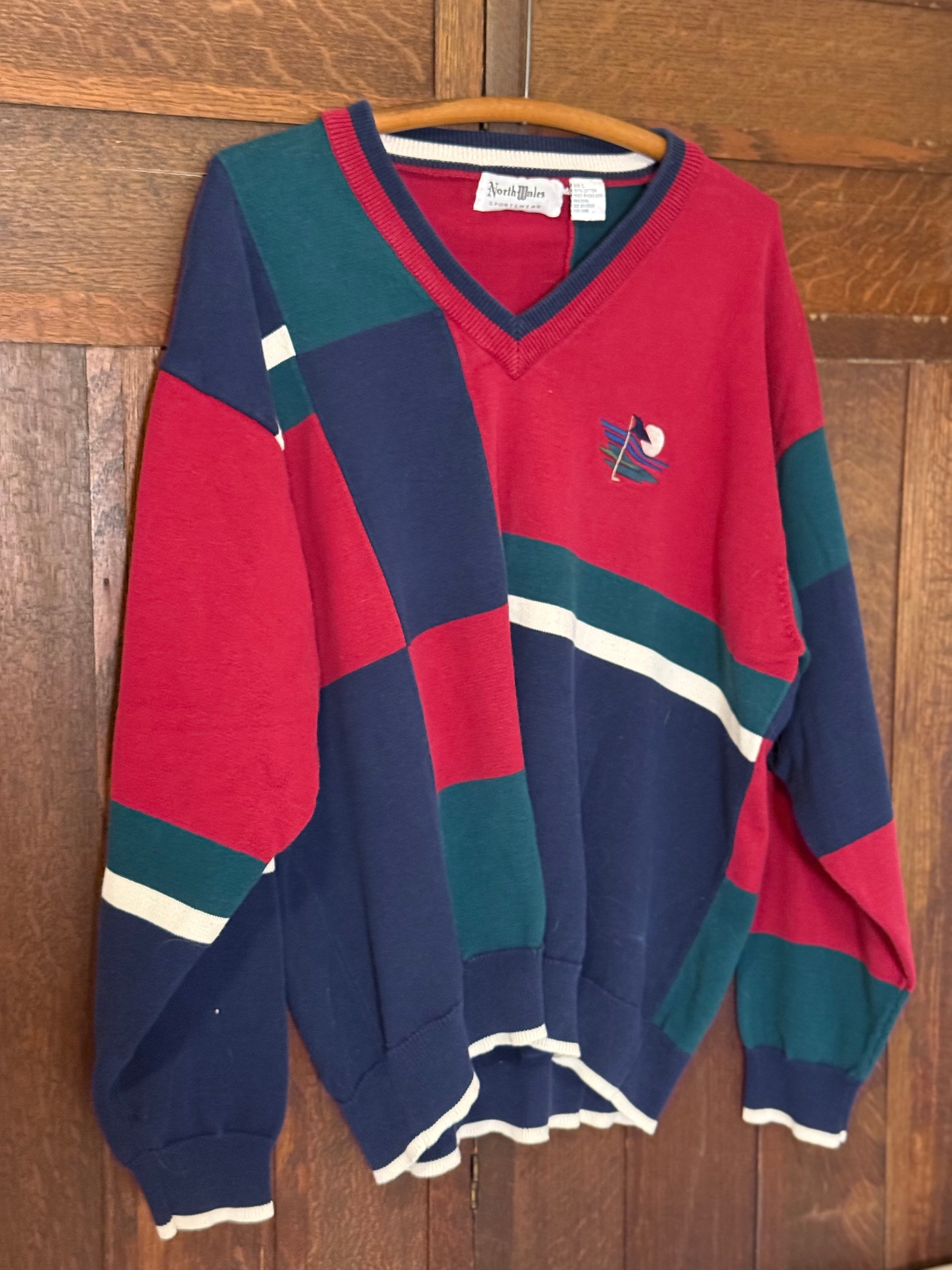 North Wales Sportswear Colorblock Sweater