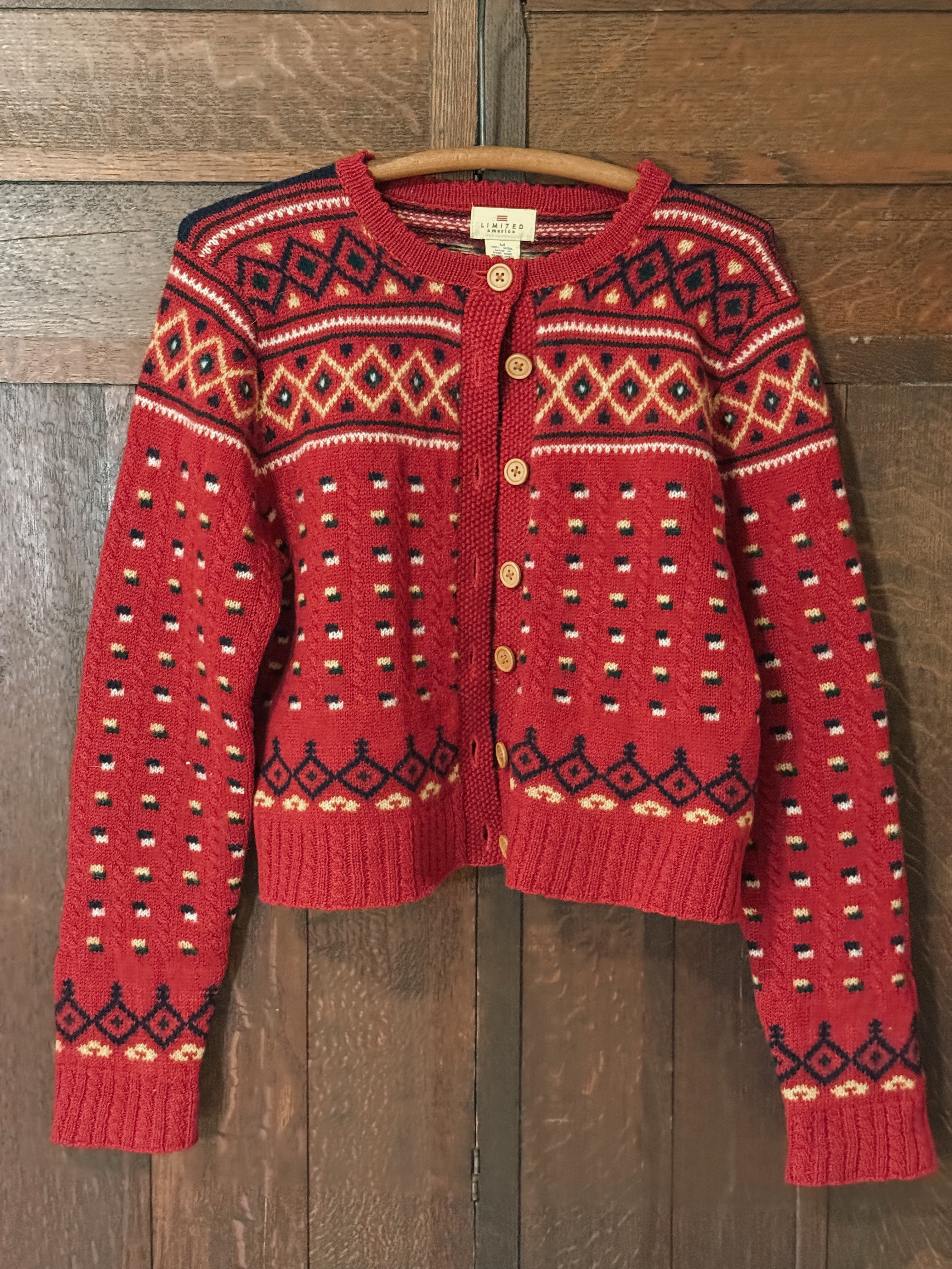 Wool Button Up Cardigan