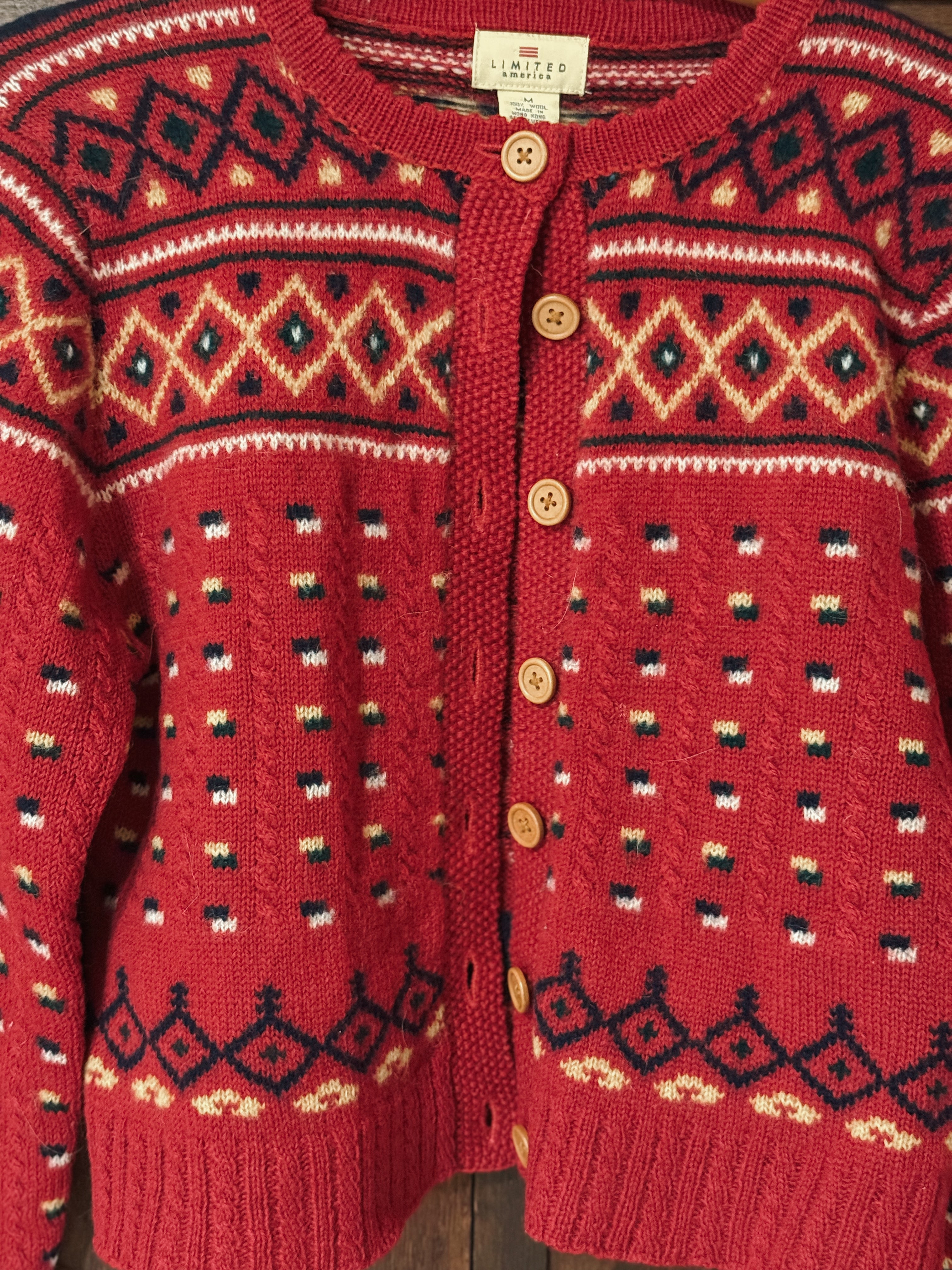 Wool Button Up Cardigan