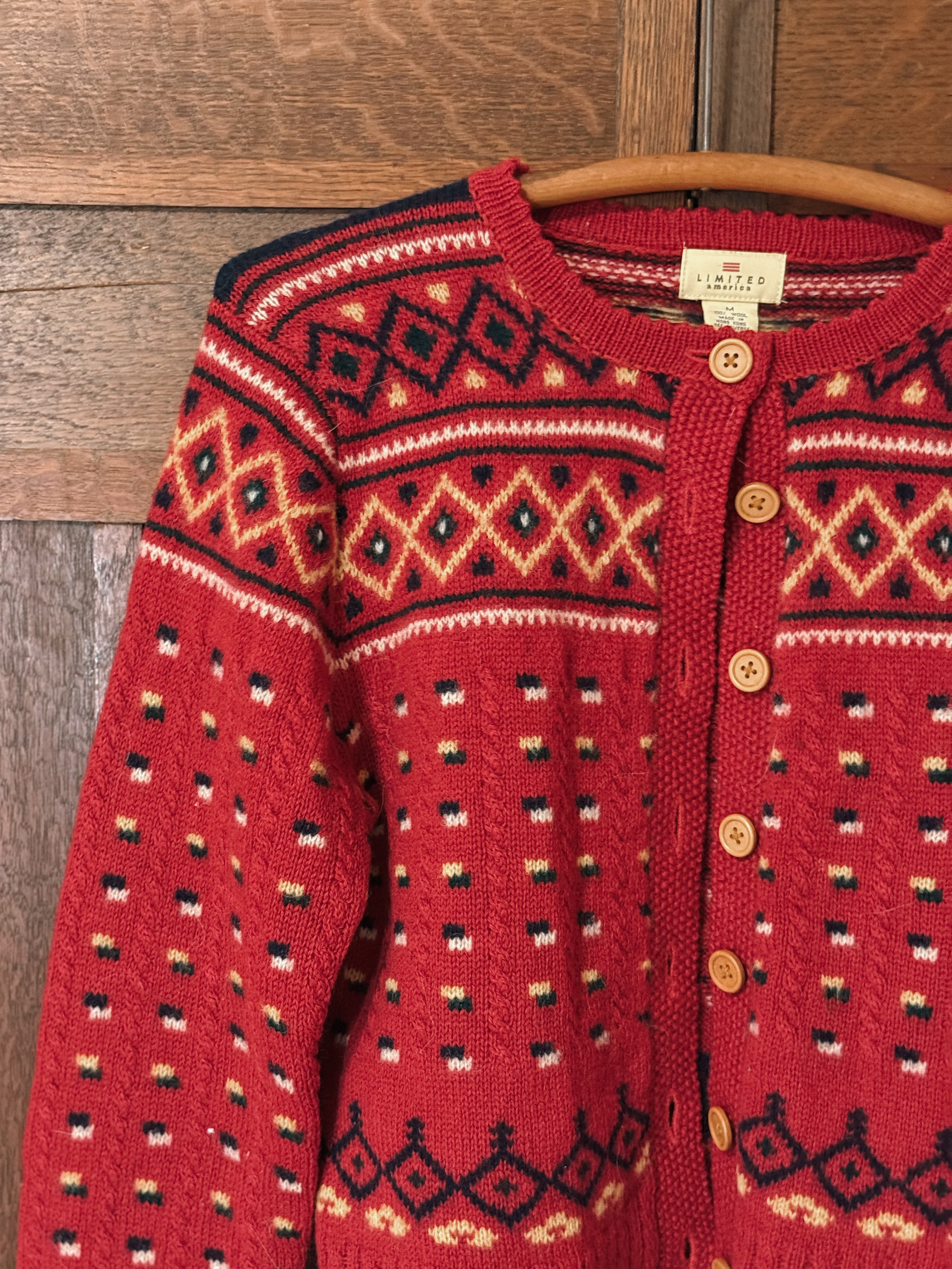 Wool Button Up Cardigan