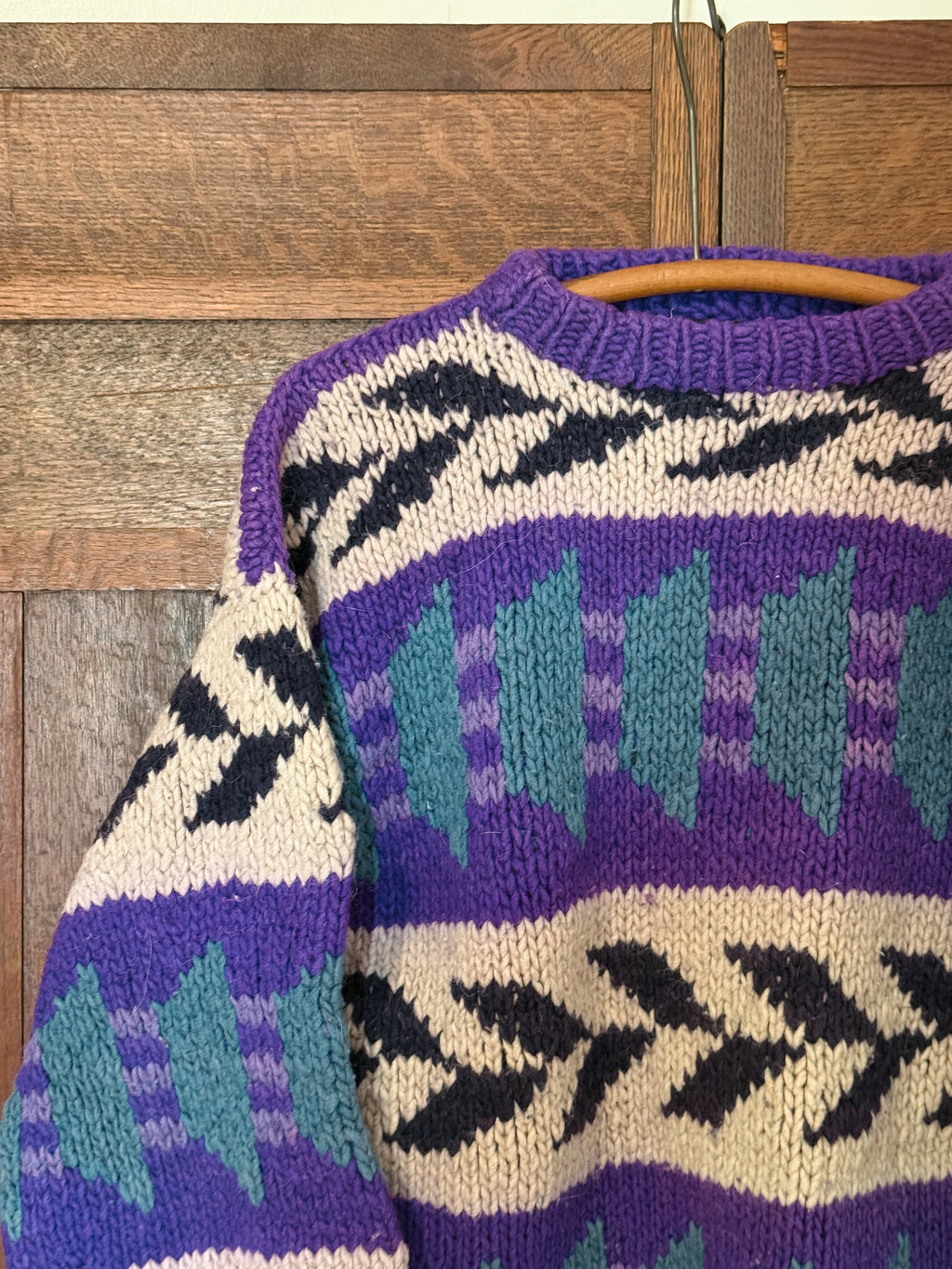 Vtg Nuca Huasi Handknit Wool Sweater