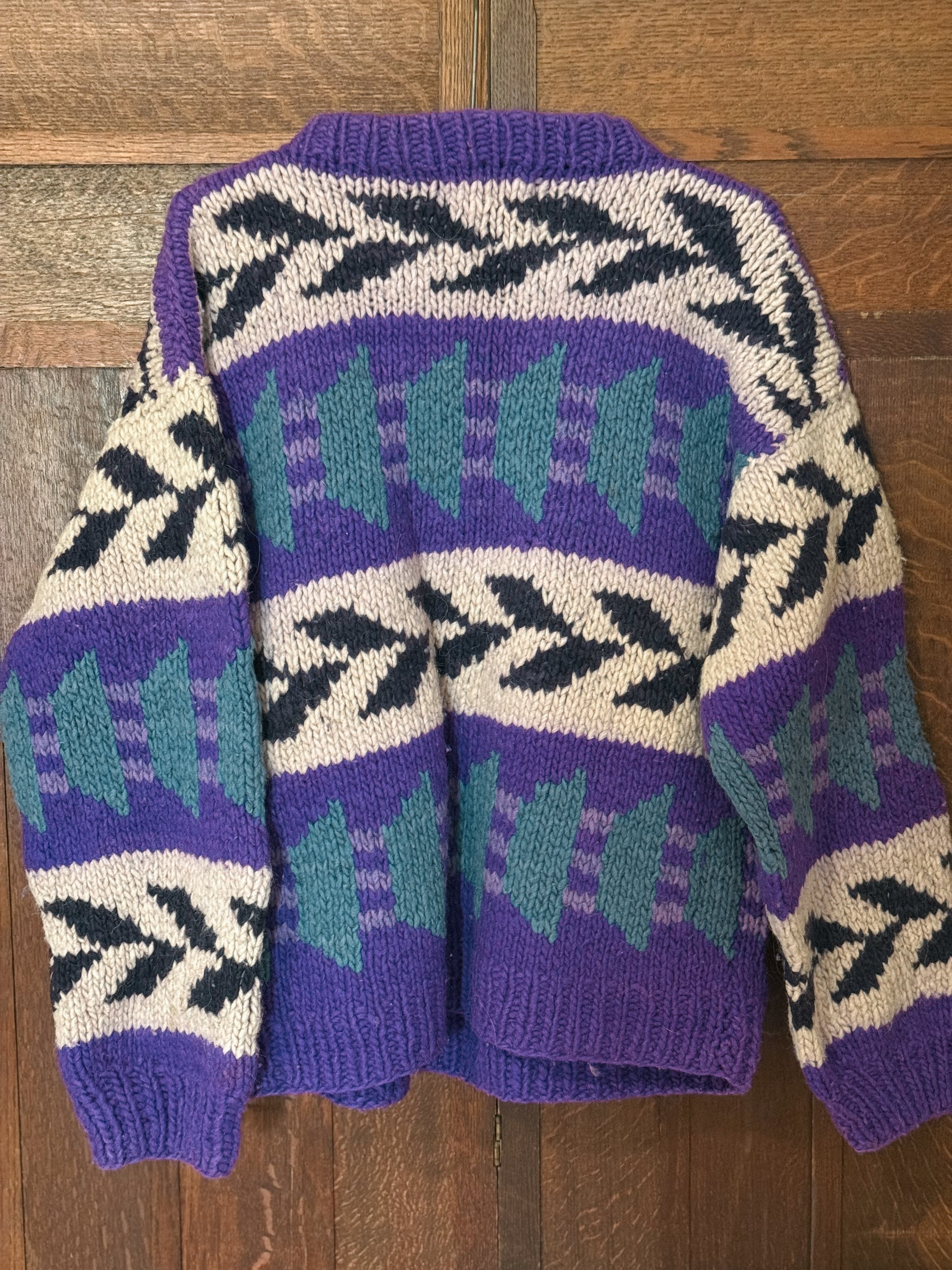 Vtg Nuca Huasi Handknit Wool Sweater