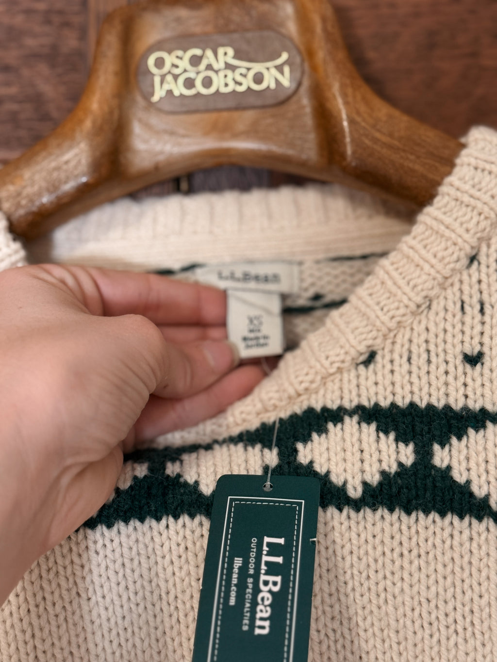 L.L.Bean Ragg Wool Sweater NTW