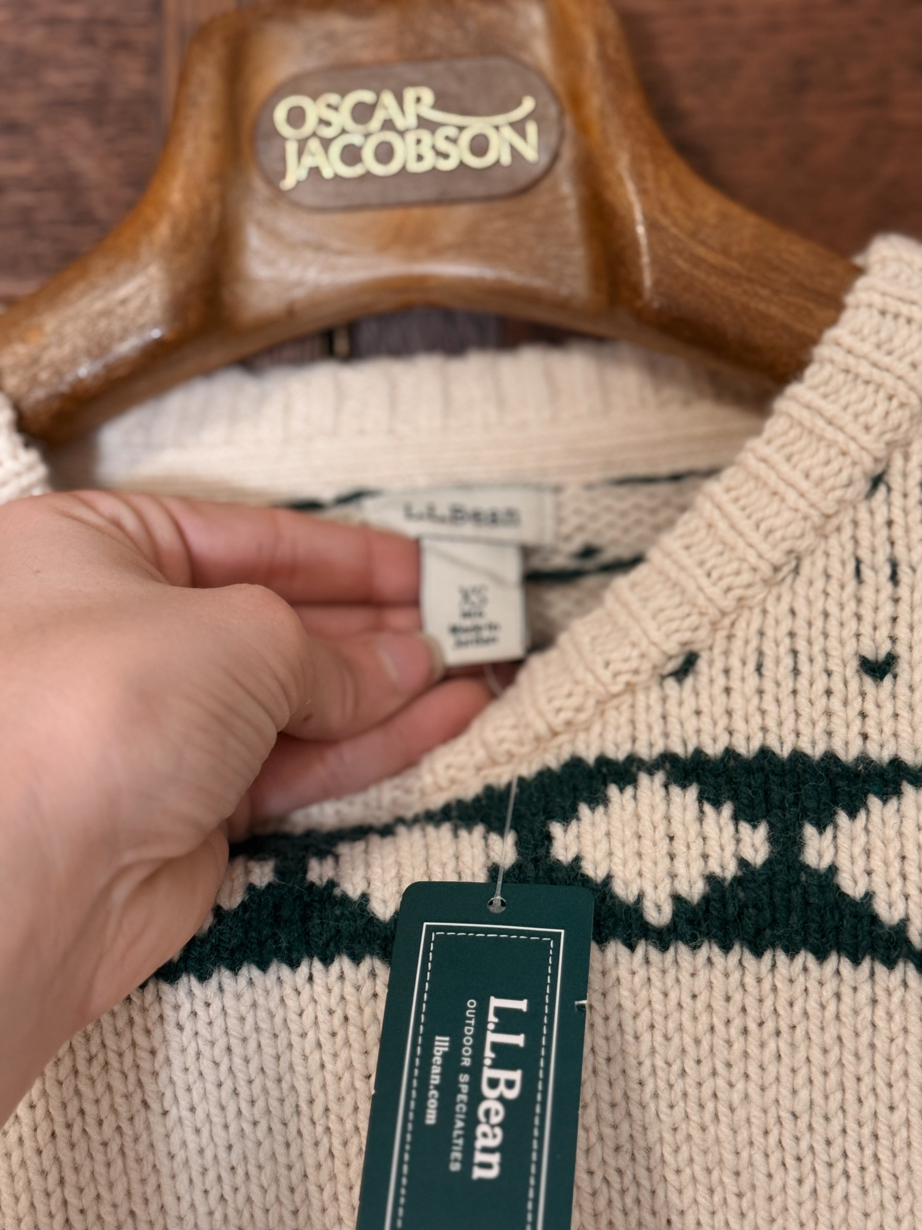 L.L.Bean Ragg Wool Sweater NTW