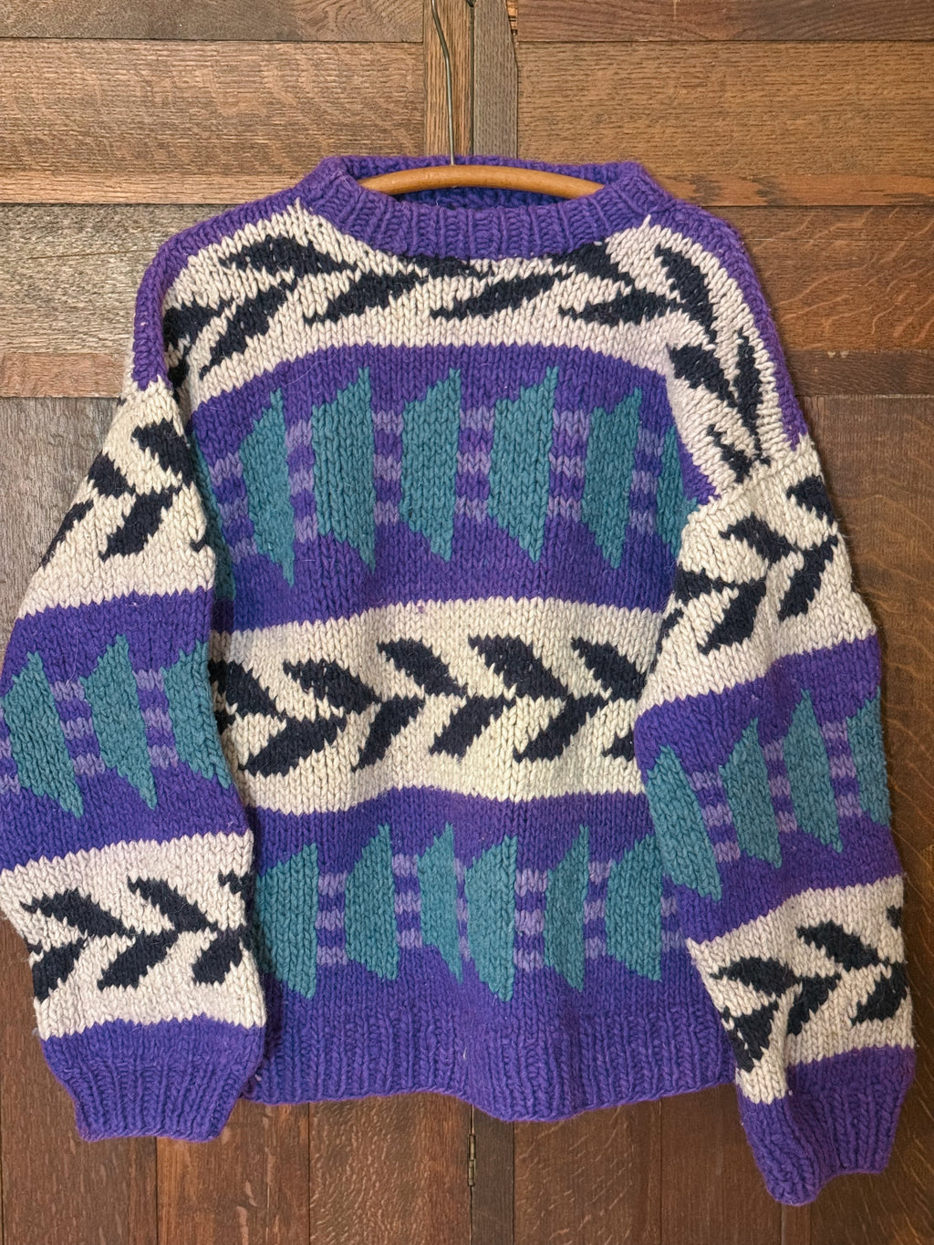 Vtg Nuca Huasi Handknit Wool Sweater