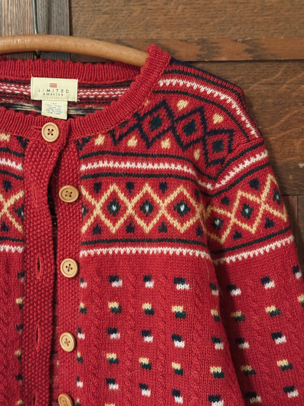 Wool Button Up Cardigan