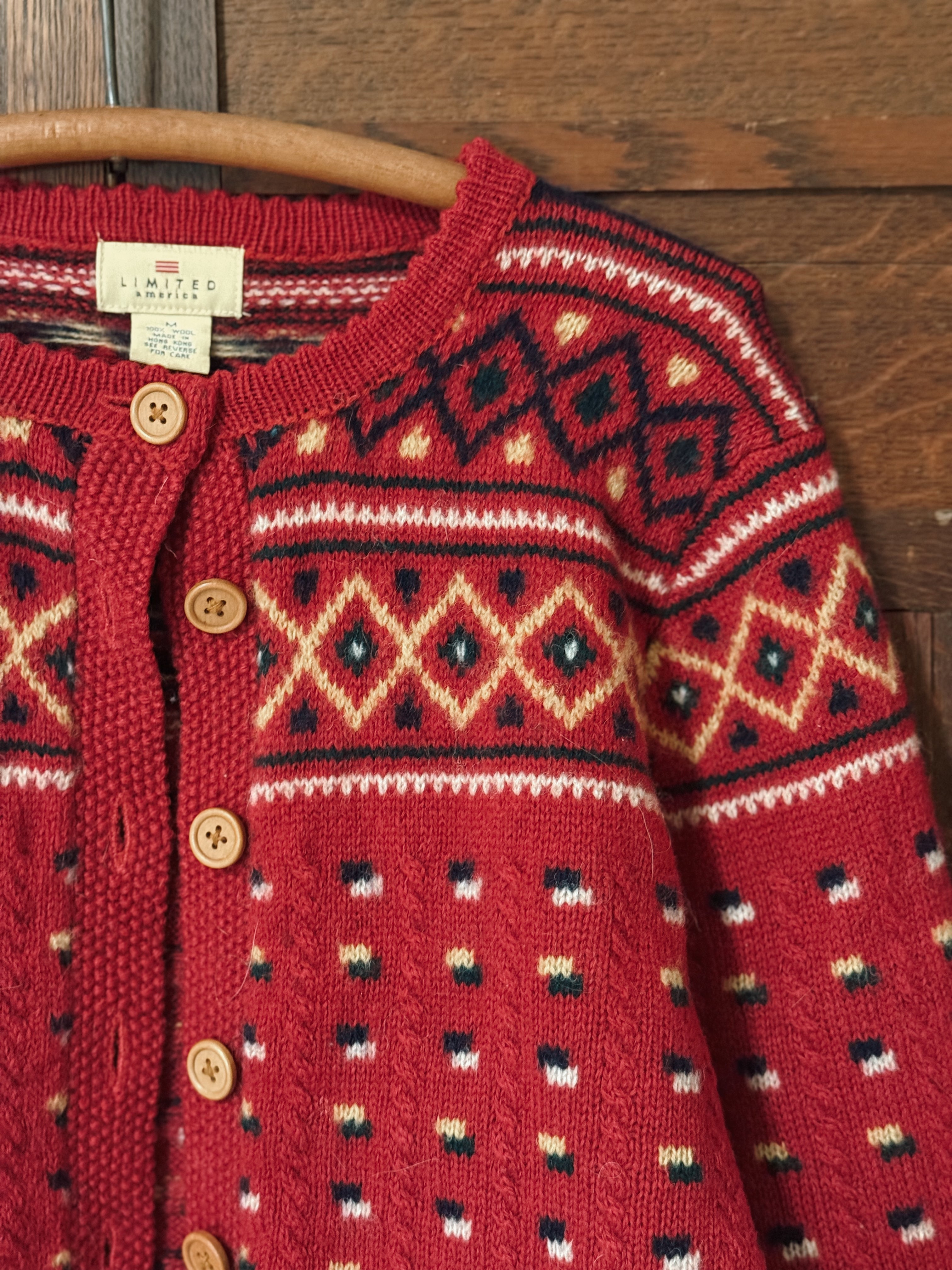 Wool Button Up Cardigan