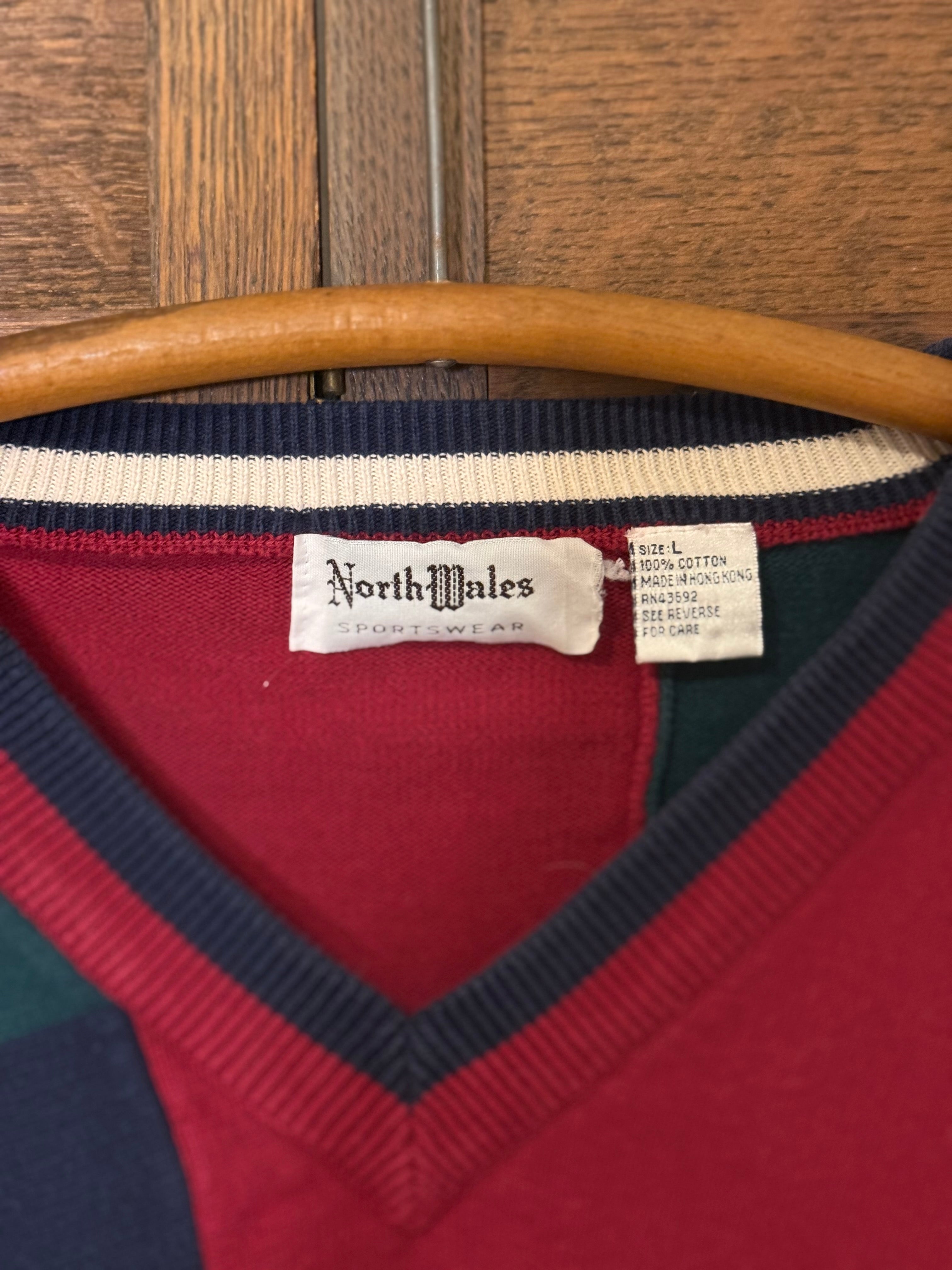 North Wales Sportswear Colorblock Sweater