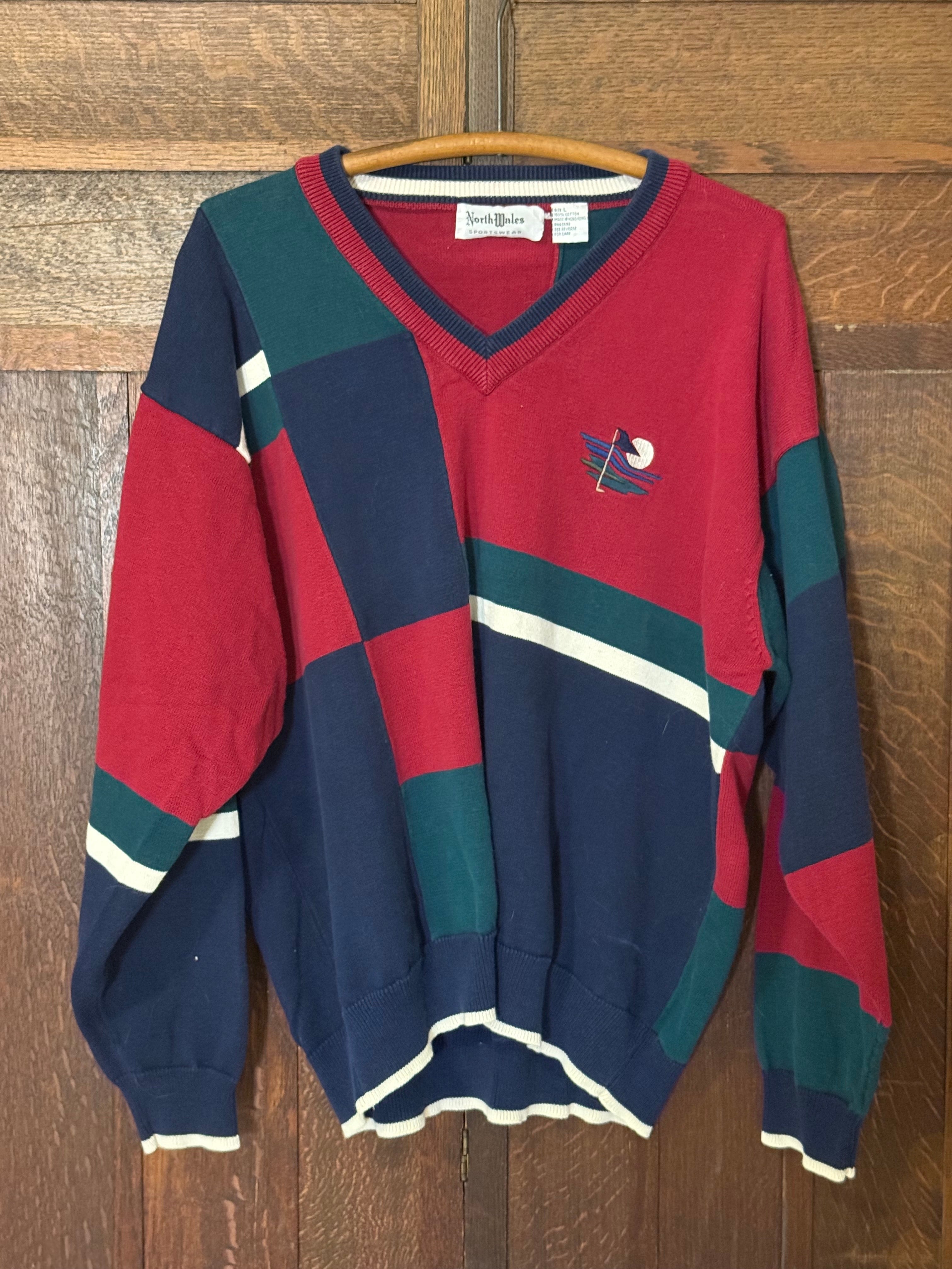 North Wales Sportswear Colorblock Sweater