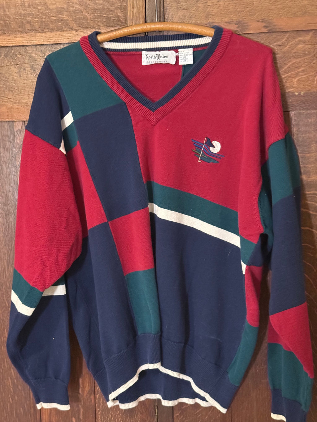 North Wales Sportswear Colorblock Sweater